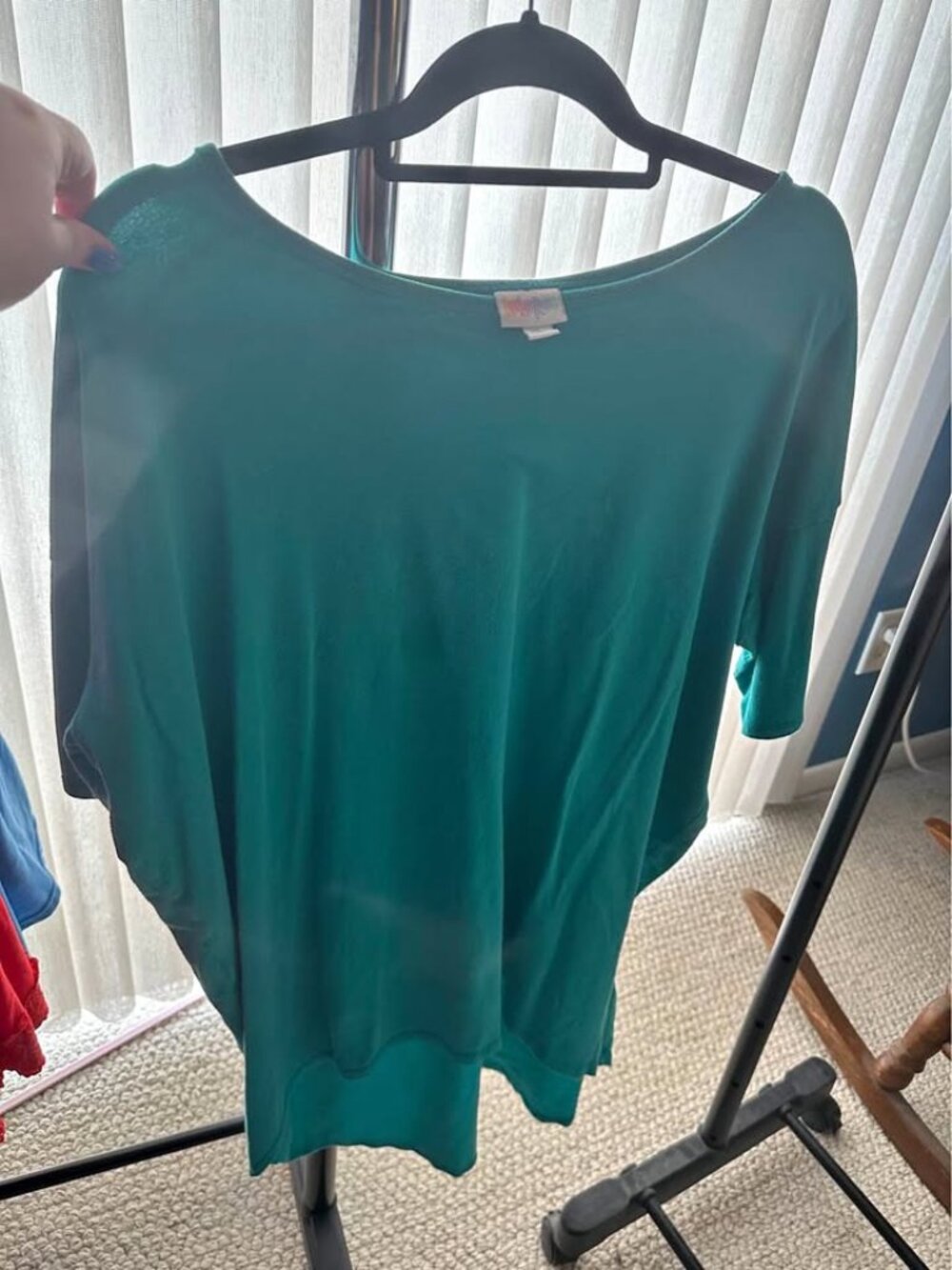 LuLaRoe Solid Teal Green Irma Tunic Top – Size XL